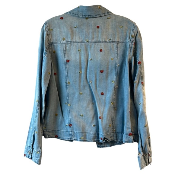 Harper Heritage floral Embroidered Denim Jacket - Picture 5 of 9